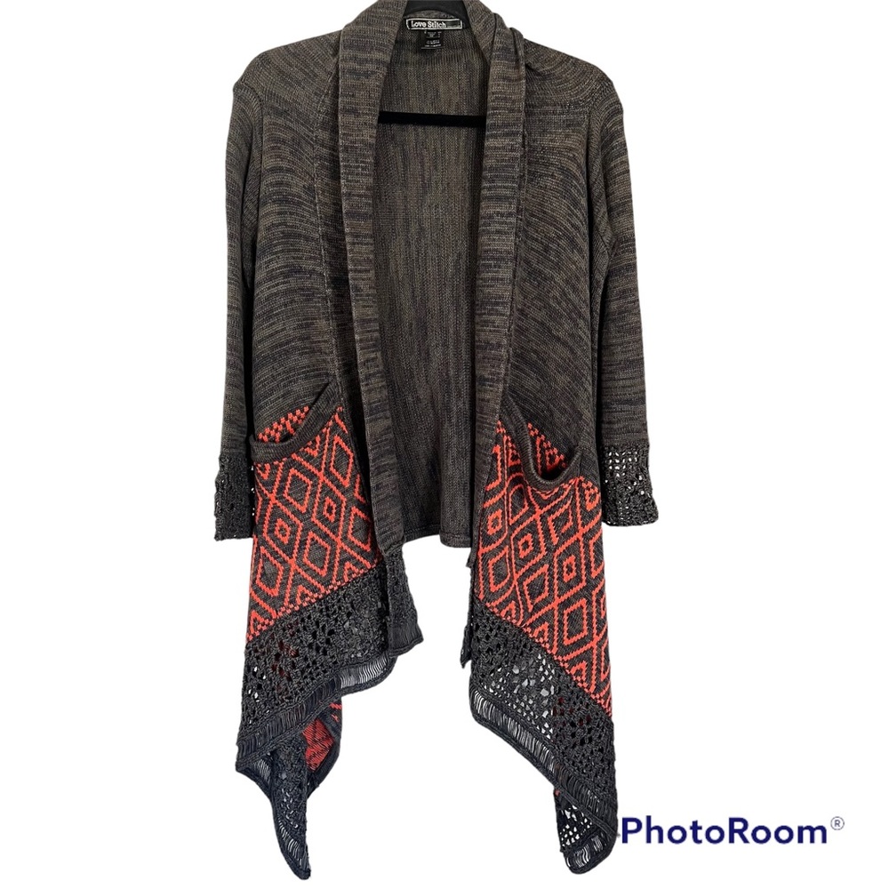 Love Stitch Open Front Cardigan Size XS